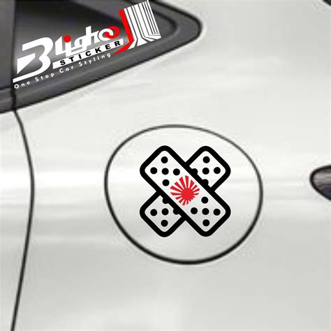 Jual STIKER TANGKI MOBIL KEREN CUTTING STICKER MOBIL JDM BAND AID