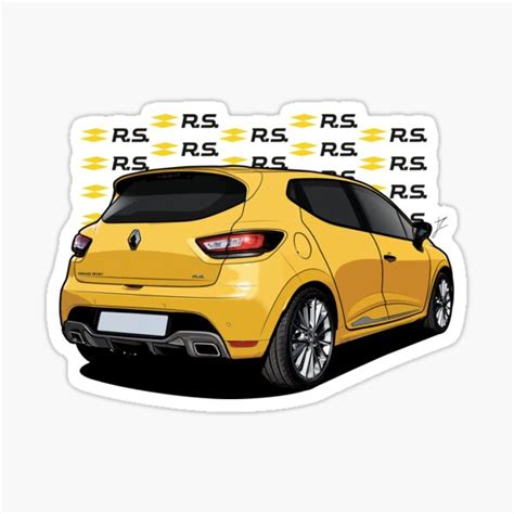 Renault Clio Rs Renault Sport Sticker For Sale By Ji Autodesign