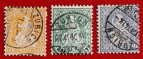 Sitzende Helvetia Vollstempel Z Rich Kaufen