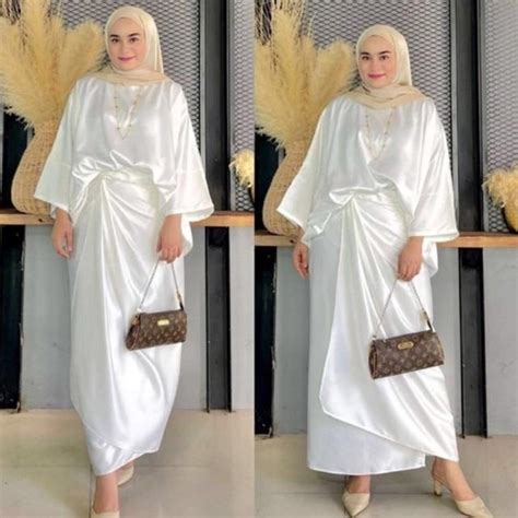 Kaftan Kurung Raya Blouse Baggy Kain Pareo Caftain Viral Trendy