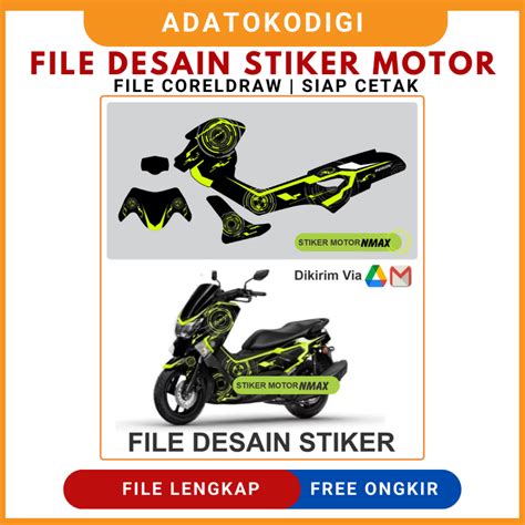 Jual STIKER MOTOR SIAP CETAK STICKER PACK MOTOR FILE CORELDRAW