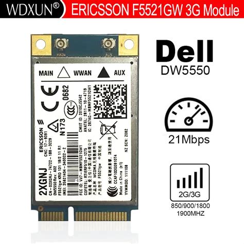 Unlocked Dw F Gw Ericsson Wireless G Mini Pci E Card For Dell