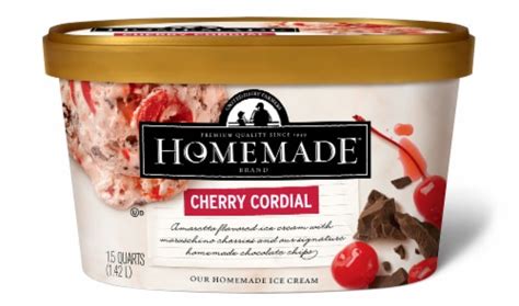 Homemade Brand Cherry Cordial Ice Cream Tub 48 Oz Qfc