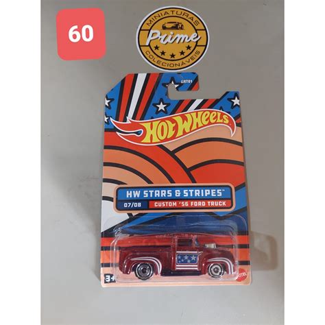 Hot Wheels Custom 56 Ford Truck Stars Stripes Shopee Brasil