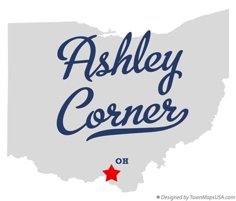 Map of Ashley Corner, OH, Ohio