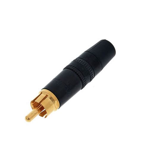 Buy Rean Nys Black Ring Phono Plug With Gold Plated Rca Connector