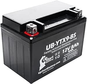 Amazon Batería de repuesto YTX9 BS 8 Ah 12 V sellada Activada