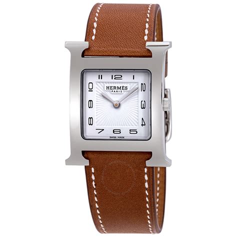 Hermes Heure H White Dial Ladies Medium Watch 036793ww00 7612602367936