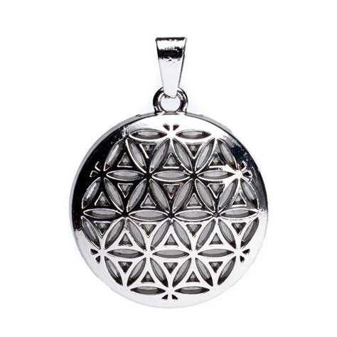 Flower Of Life Pendant With Rock Crystal Infinita Fi Verkkokauppa