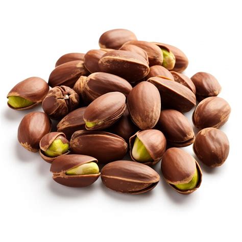 Premium Photo Tasty Chocolate Covered Pistachios Isolated On White