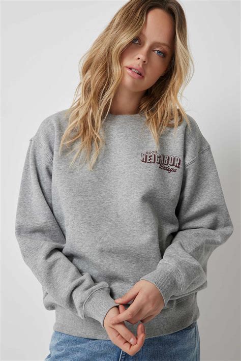 Graphic Crew Neck Sweatshirt Ardene