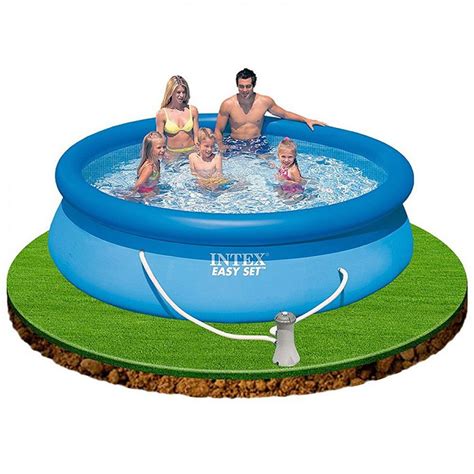 Intex Easy Set Pool rund bassäng med filterpump 305 x 76 cm 28122NP