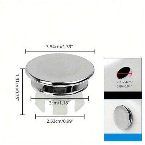 Pcs Double Ring Sink Hole Overflow Cover For Kitchen Bathroom Basin