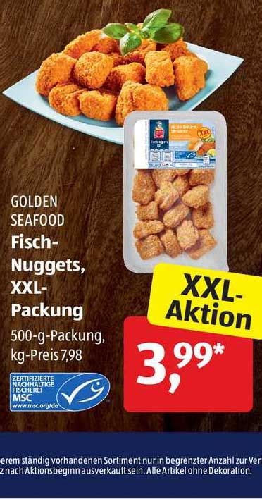 Golden Seafood Fisch Nuggets Xxl Packung Angebot bei ALDI SÜD