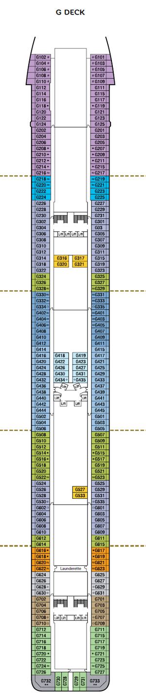 Deck Plan for P&O Britannia | Iglucruise.com