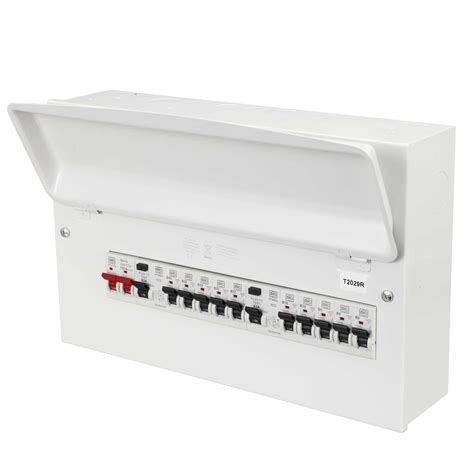 MK Sentry 10 Way Flexible Dual 63A Type A RCD Metal Clad Consumer Unit