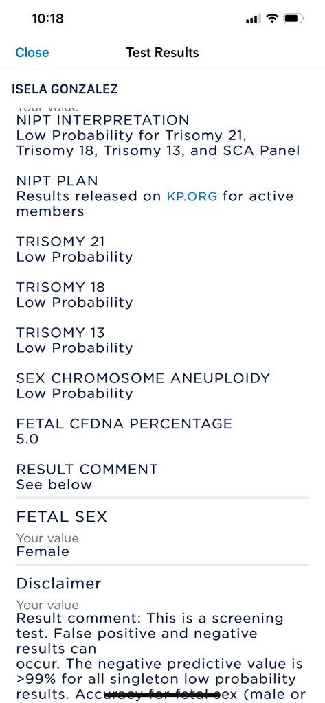 Kaiser NIPT Results May 2023 Babies Forums What To Expect