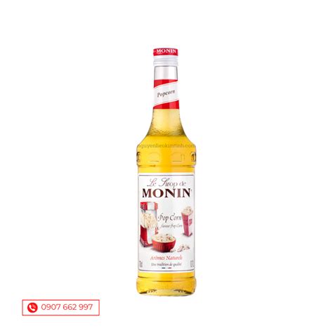 MONIN SYRUP POPCORN BẮP RANG 700ML Nguyên Liệu Pha Chế Kim Tinh