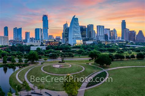 Colorful Austin Skyline Sunrise