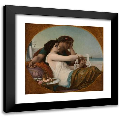 Alexandre Cabanel X Black Modern Framed Museum Art Print Titled