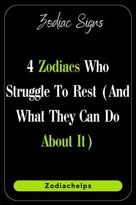 Zodiacs Who Struggle To Rest And What They Can Do About It Zodiac