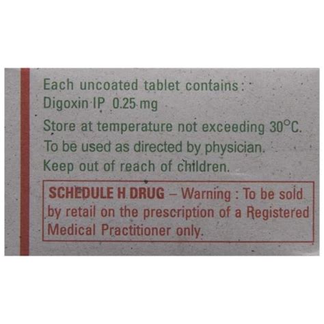 Lanoxin Tablet Uses Price Dosage Side Effects Substitute Buy Online