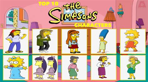 Top 10 Simpsons Female Characters By Benhughes14 On Deviantart