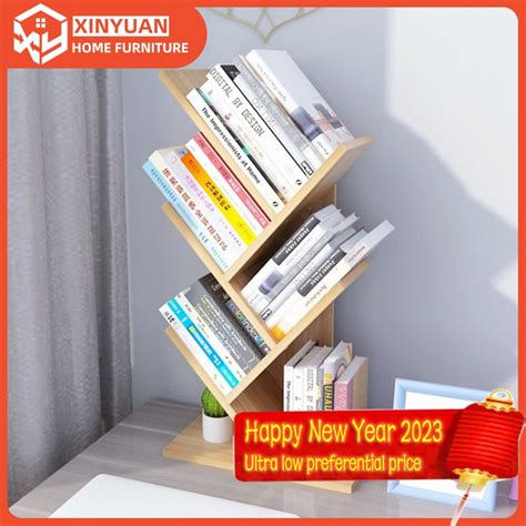 Local Seller Desk Five Layer Tree Branch Bookshelf Y Shaped Bookshelf