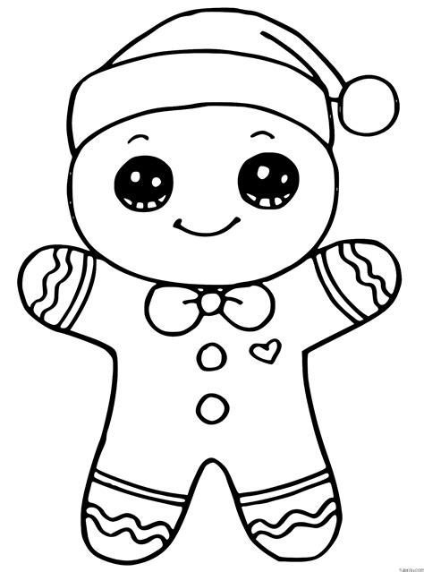 Decorate The Gingerbread Man Coloring Page