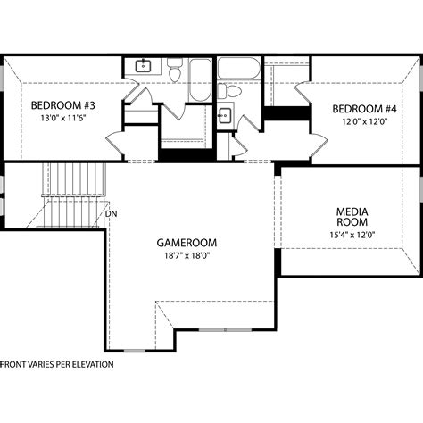 SUMLIN II Plan - Build A New Home On Your Lot, Dallas/Ft. Worth, TX