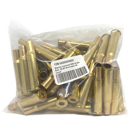 Winchester Unprimed Rifle Brass Count By Starline