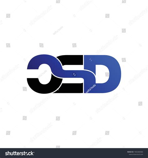 CSD Letter Monogram Logo Design Vector Royalty Free Stock Vector