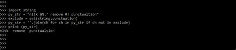 Efficient Python Techniques Removing Punctuation From A String