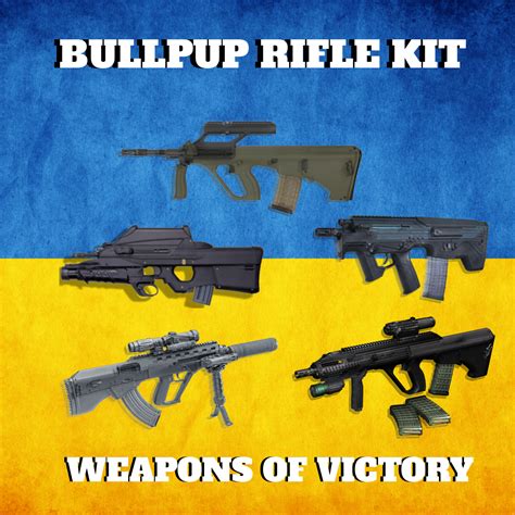 3d File 3d Models Bullpup Rifle Kit 🇺🇦・3d Printing Idea To Download・cults