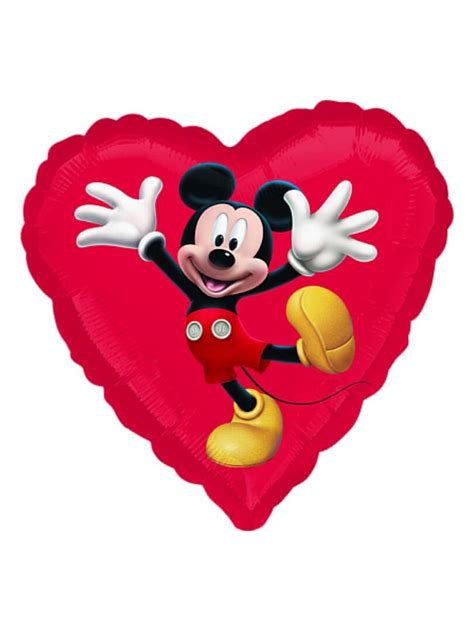 Ballon Mickey Mouse H Lium Coeur Multicolore Kiabi