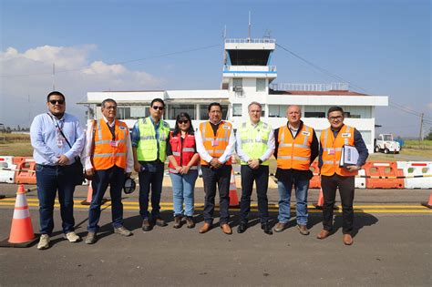 Mandatario Regional Lider Recorrido En El Aeropuerto De Chachapoyas