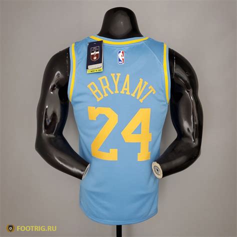Футболка Коби Брайант №24 Лос-Анджелес Лейкерс, цвет светло-синий ...