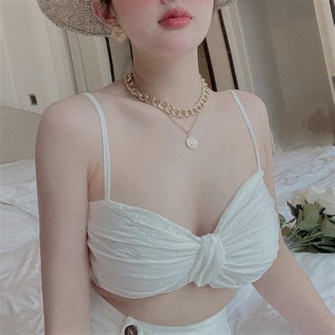 Skirts Bow Crop Top And Matching Midi Skirt Piece Set White And Nude Size Small Poshmark