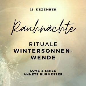 Rauhnächte Anleitung und Rituale 2021 2022 Annett Burmester Podcast