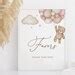 Teddy Bear Hot Air Balloon Favors Sign Template Baby Shower Decor We Can Beary Wait Decor