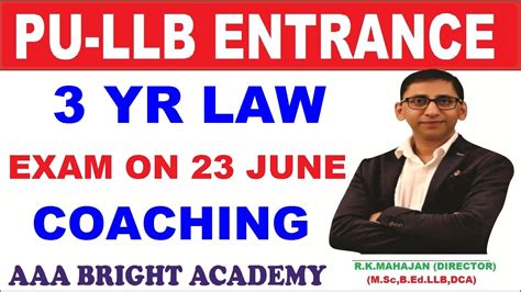 Pu Year Llb Entrance Exam Tips Syllabus And Preparation