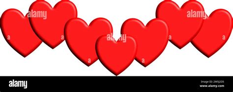 Gay Pride Rainbow Hearts Banner Isolated Stock Vector Image Art Alamy