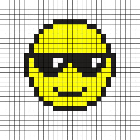 Easy Emoji Pixel Art Grid - Download Free Mock-up