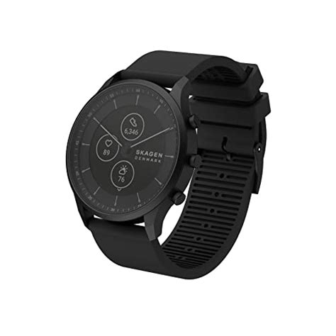 Skagen Jorn 42mm Gen 6 Midnight Silicone Hybrid Smartwatch (Model ...