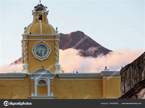 Colonial Architecture Ancient Antigua Guatemala City Central America ...