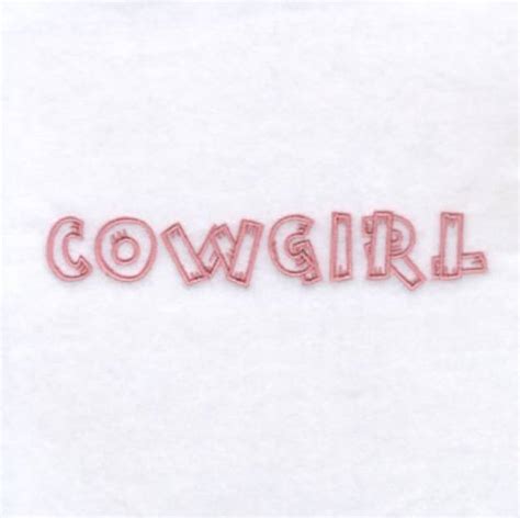 Cowgirl Machine Embroidery Design Embroidery Library At