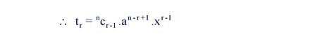 Binomial Theorem Formula Formula In Maths