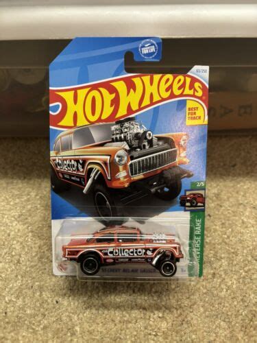 Hot Wheels 55 Chevy Bel Air Gasser Orange 63 63 250 2024 HW Reverse