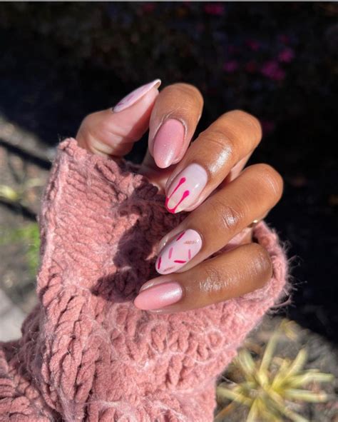 50 Trendy Pink Nails Thatre Perfect For Spring Soft Pink And Orange