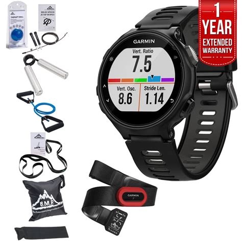 Garmin Forerunner Xt Gps Running Watch Run Bundle Black Gray